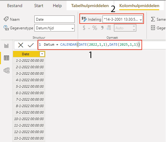 Add DAX expression in Power BI