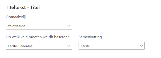 Choose column