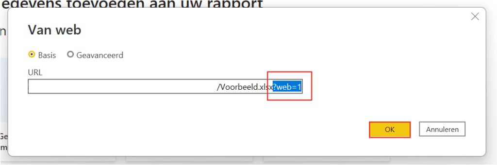 Remove ?web=1 from URL
