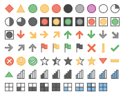 Beschikbare pictogrammen in Power BI
