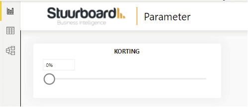 Parameter toegevoegd Power BI