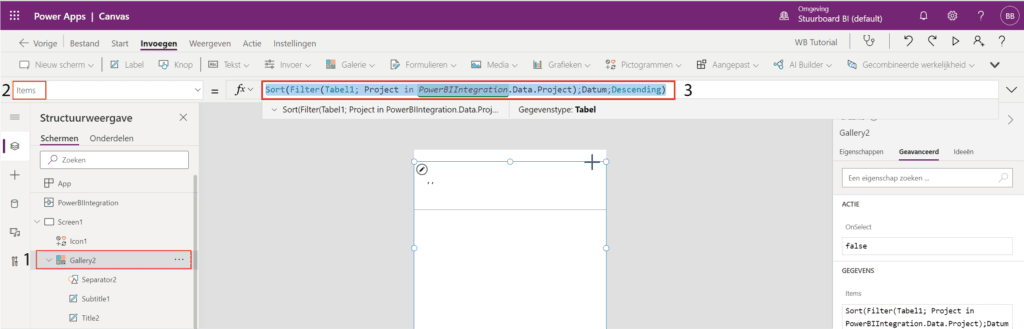 Formule in Power App